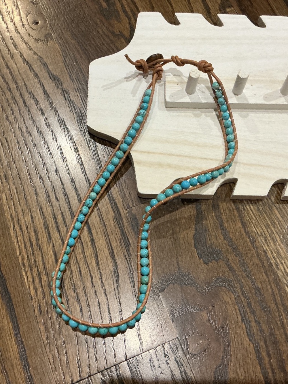 Teal necklace